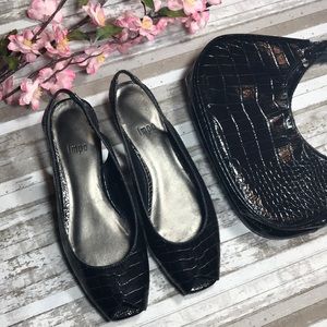 Bundle of 2- shoes & purse